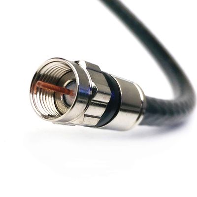 10 Foot 3X Shields 75 Ohm UL ETL CMR CL Anti-UV Coaxial RG-6 Patch Cord TV Cable w/Belden PPC F-CONNECTORS (HDTV Antenna, Broadband Internet, Cable TV) Assembled in USA by PHAT SATELLITE INTL