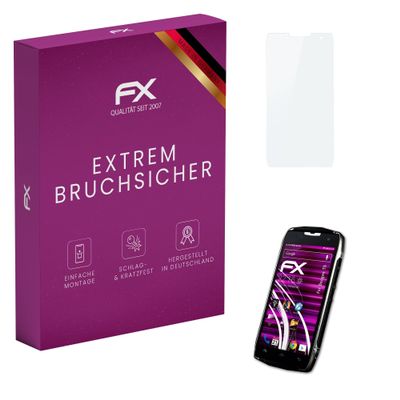 atFoliX Plastic Glass Protective Film compatible with Doogee T5, 9H Hybrid-Glass FX Screen Protector