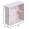 UHPPOTE Fireproof Material Plastic Wall Mortise Mounted Back Box Cassette Single Gang White 1.4 Inches Deep view 4