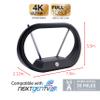 GE Modern Loop Rabbit Ears Indoor TV Antenna, 15 inch Extendable Dipoles, 4K 1080P VHF UHF, Tabletop Antenna, Digital HDTV Antenna, Smart TV Compatible, 4ft Coaxial Cable, Black, 33675 view 3