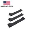 LINE2design-USA-Pack of 3 Helmet Bands, Heavy Duty Rubber Helmet Band Fits for Modern & Traditional Style Fire Helmets- Black - Made in The USA view 2