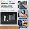 SereneLife Premium Steel Digital Safe Box - 9.1" x 6.7" x 6.7" | Secure Storage for Cash, Firearms & Jewelry | Great For Hotels, Cabinets & Home Use | Electronic & Mechanical Access | 2 Keys | Black view 2