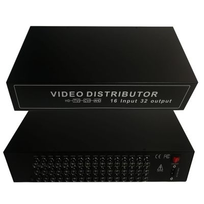 InstallerCCTV HD CCTV Video Distribution, 16 BNC in / 32 Out, Amplifier, RG59, AHD HD-TVI HD-CVI, 16 Channel Multiplexer