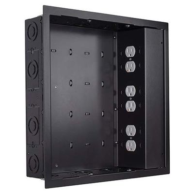 Chief in-Wall Large BLK - W/SURGEX 3 OUTLETS