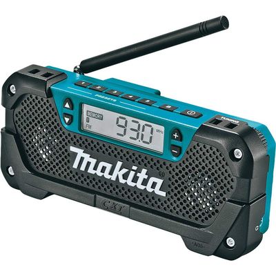 Makita RM02 12V max CXT Lithium-Ion Cordless Compact Job Site Radio, Tool Only