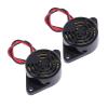 2 PCS Piezo Buzzer, Icstation Buzzer Alarm 12V Electronic Beep Buzzer 100dB Piezo Alarm Siren Continous Sound for Motorcycle Golf Cart Vehicles Car Alarm view 1