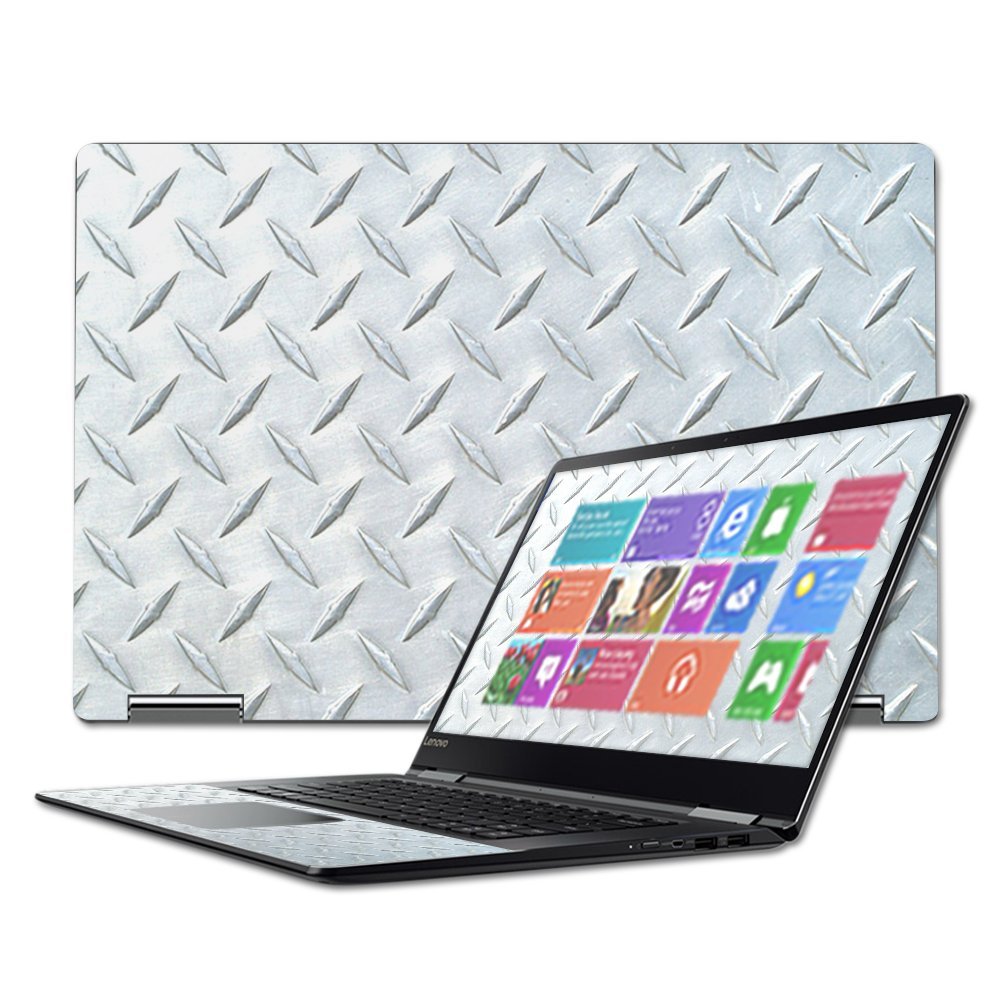 MightySkins Skin Compatible with Lenovo Yoga 710 15.6" - Diamond Plate | Protective, Durable, and Unique Vinyl Decal wrap Cover | Easy to Apply, Remove, and Change Styles | Made in The USA