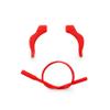 EnzoDate 3 Sets Pack Kids Glasses Silicone Cord Ear Grips Children Eyeglasses Temple Locks with Head Band Strap Retainer (red) view 1