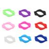 EnzoDate 3 Sets Pack Kids Glasses Silicone Cord Ear Grips Children Eyeglasses Temple Locks with Head Band Strap Retainer (red) view 3