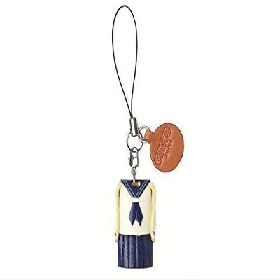 Uniform Girls Sailor Suit Leather Goods mobile/Cellphone Charm VANCA CRAFT-Collectible Uniqe Mascot Made in Japan