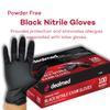 Dealmed Black Nitrile Exam Gloves  Disposable Multi-Purpose Use Medical Gloves Use for First Aid and Medical Facilities, 100 Count (Small, Pack of 10) view 4