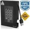 Apricorn 4TB Aegis Fortress FIPS 140-2 Level 2 Validated 256-Bit Encrypted USB 3 External SSD (A25-3PL256-S4000F) view 2