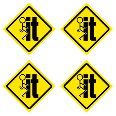 Fuck It Hard Hat Stickers 4 Pack #HH021