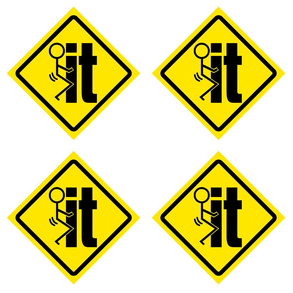 Fuck It Hard Hat Stickers 4 Pack #HH021