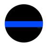 Thin Blue Line Hard Hat Stickers 4 Pack #HH024 Police view 2