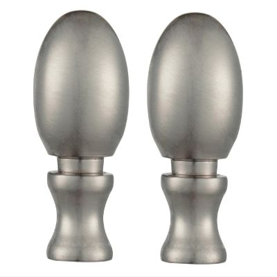 Ciata Lamp Finials Decorative, 1-1/2-Inch Brushed Nickel Ball Lamp Finial (2 Pack)