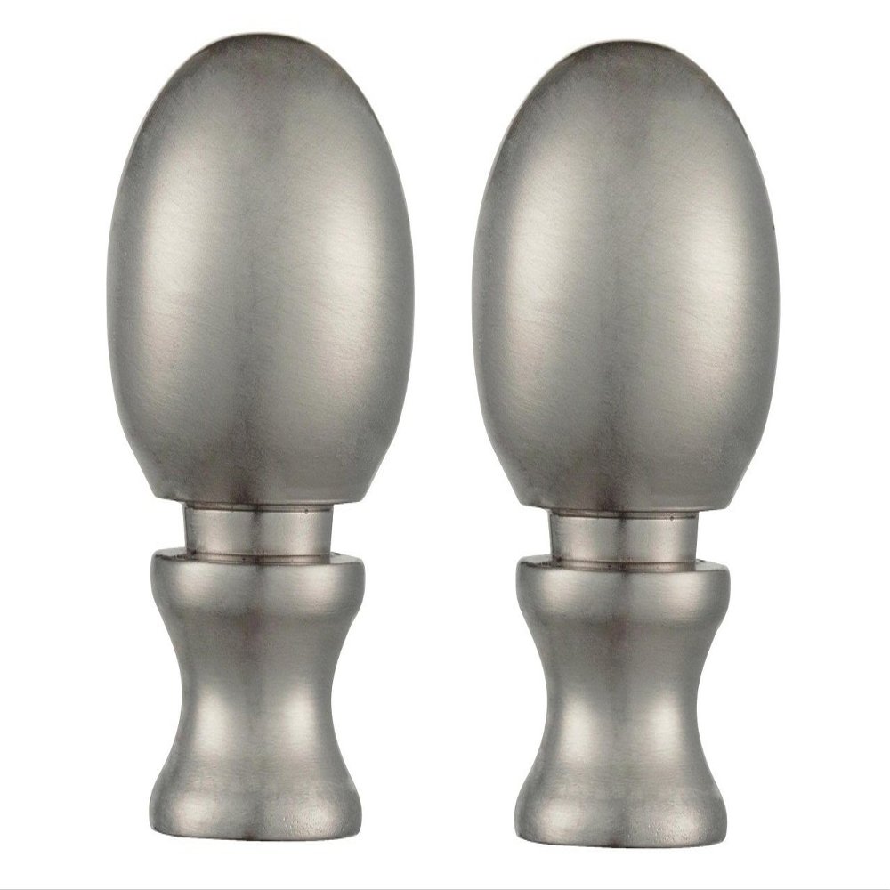 Ciata Lamp Finials Decorative, 1-1/2-Inch Brushed Nickel Ball Lamp Finial (2 Pack)