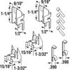 Prime-Line MP100153 10 Piece Block and Tackle, Top and Bottom Guides FS 100 Top and FS 153 Bottom (1 Kit) view 2