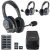 EARTEC UL3D Ultralite-HD 3-Person Full Duplex Wireless Intercom Headset Communication System, Dual Ear Headsets, Up to 1000ft Range, U.S. Company view 1