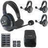 EARTEC UL4S Ultralite-HD 4-Person Full Duplex Wireless Intercom Headset Communication System, Single Ear Headsets, Up to 1000ft Range, U.S. Company view 1