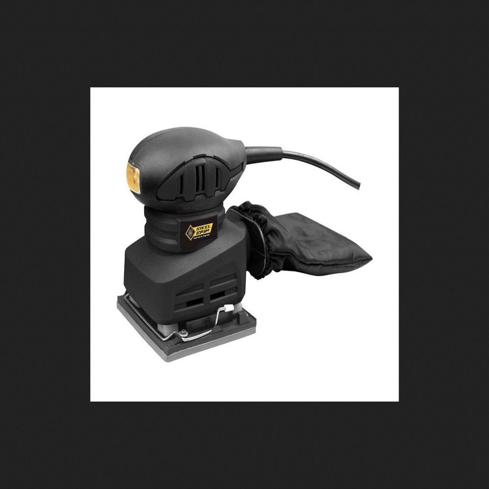 Steel Grip 1.5 amps 120 Volt Corded 1/4 Sheet Sander 4-1/2 in. L x 4 in. W 13000 opm