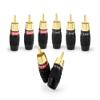 Sewell Deadbolt RCA Plugs, 4 Pairs, Fast-Lock Technology, 24k Gold Plated Speaker Plugs, Premium Solderless SW-32888-4 view 1
