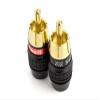 Sewell Deadbolt RCA Plugs, 4 Pairs, Fast-Lock Technology, 24k Gold Plated Speaker Plugs, Premium Solderless SW-32888-4 view 4