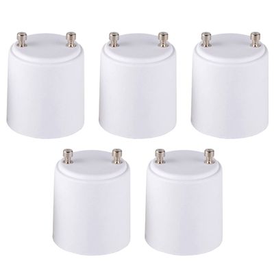 Newhouse Lighting GU24 to E26 Standard Bulb Adapter, 5-Pack, A2426E-5,White