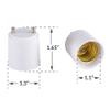 Newhouse Lighting GU24 to E26 Standard Bulb Adapter, 5-Pack, A2426E-5,White view 2