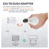 Newhouse Lighting GU24 to E26 Standard Bulb Adapter, 5-Pack, A2426E-5,White view 3