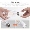 Newhouse Lighting GU24 to E26 Standard Bulb Adapter, 5-Pack, A2426E-5,White view 4