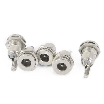 uxcell 5pcs DC-099 Female 5.5 x 2.1mm Panel Mounting DC Power Jack Socket Connector