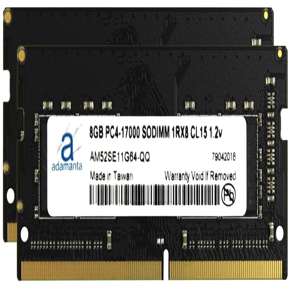 Adamanta 16GB (2x8GB) Laptop Memory Upgrade for MSi PE70 6QE 057FR DDR4 2133 PC4-17000 SODIMM 1Rx8 CL15 1.2v Notebook RAM