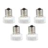Newhouse Lighting Intermediate to Candelabra Light Bulb Socket Adapter, 5-Pack,White,A1712E-5 view 1