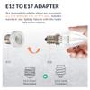 Newhouse Lighting Intermediate to Candelabra Light Bulb Socket Adapter, 5-Pack,White,A1712E-5 view 3