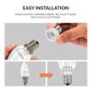 Newhouse Lighting Intermediate to Candelabra Light Bulb Socket Adapter, 5-Pack,White,A1712E-5 view 4