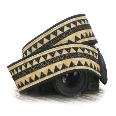 Camera Strap Gold tribal