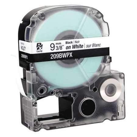 Cartridge Label, 3/8 in. W, Blk on White