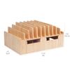 MobileVision Bamboo 10-Port Charging Station & Compatible Adapter for Apple Watch Combo for use with Watch, Smartphones & Tablets view 3
