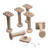 7" Plastic Bed Legs or Risers for Box Spring to Replace Metal Frame (Twin/Twin XL (6 Legs), Pebble/Sand) -Universal BedLegs Brand view 1
