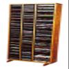 Wood Shed Hill 12 Series CD Storage Cabine, Real Oak Wood Media & Display Shelves, Handcrafted in The USA view 1