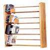 Wood Shed Hill 05 Series Dowel Style DVD/VHS Storage Rack, Real Oak Wood Media & Display Shelves, Handcrafted in the USA (Honey, 37" x 24" x 7.25") view 1