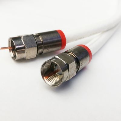 105ft Solid Copper RG6 Jumper 3Ghz UL CM CL2 Rated in WALL Installation 75 Ohm RG6 Directv, Dish Network, Digital Cable Tv Antenna Video Cable Belden RED Compression CONNECTORS by PHAT SATELLITE INTL