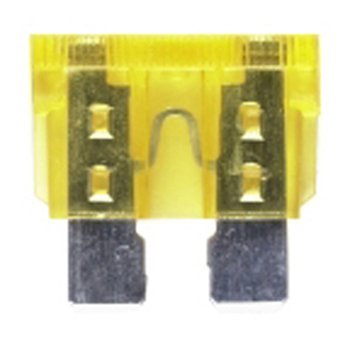 Marine Pro Fuse 20 amp ATC Yellow 5 Pack 1/4" Blade