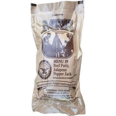 Jalapeno Beef Patty MRE Meal - Ultimate 2018 Military Surplus, Jan 2018+