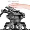 Professional Quad Tube Aluminium 72" Tripod for Nikon Coolpix P7800 view 3