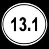 13.1 Dual Oval Half Marathon Decal Vinyl Sticker Graphics|UR Impressions|Cars Trucks SUV Vans Walls Windows Laptop|White|5.5 X 3.6 Inch|URI037 view 1