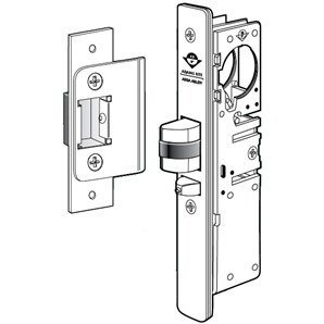 Adams Rite 4511-26-102-313 Standard Duty Deadlatch with 31/32" Backset and Radius Faceplate. RH or LHR with a 2-5/8" Strike. 313 Dark Bronze Anodized Finish.