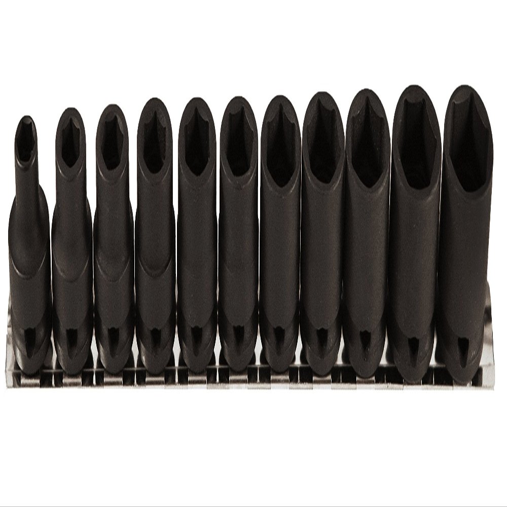 VEGA 11pc Professional Grade 3/8" 6 Point Standard Length Thin Wall Impact Socket Sets (Metric)
