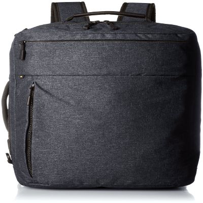 Ace Jean 59008 Men's Business Backpack, 15-Inch Laptop Storage, B4, Lightweight, Setup, Hover Light, Black